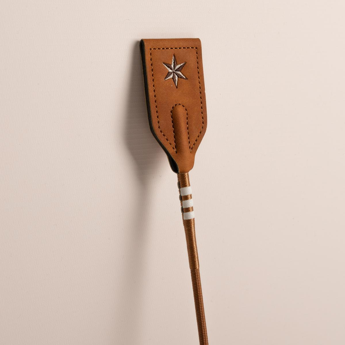 Kentucky Horsewear Jumping Whip Guidance Leather Grip
