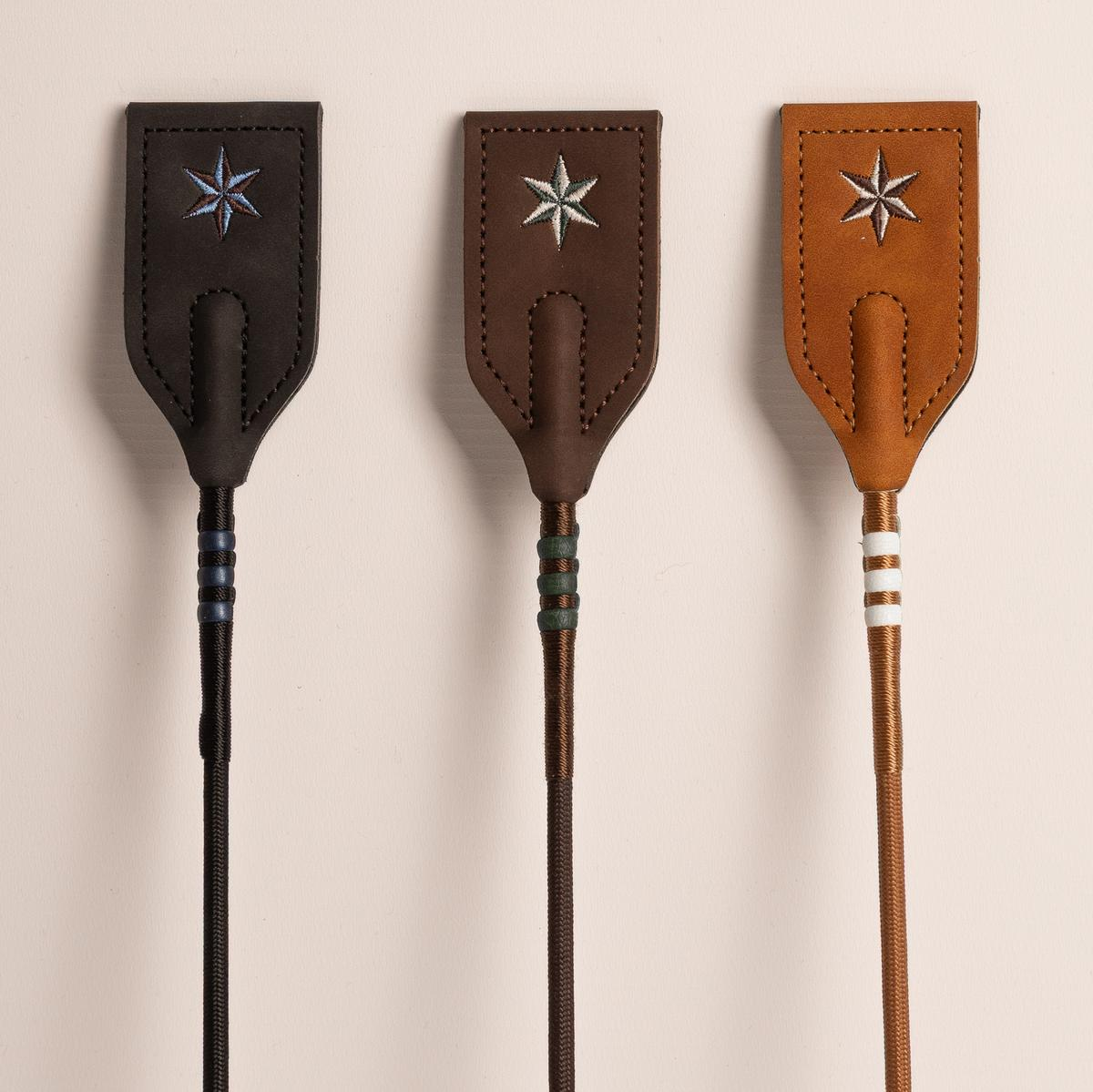 Kentucky Horsewear Jumping Whip Guidance Leather Grip