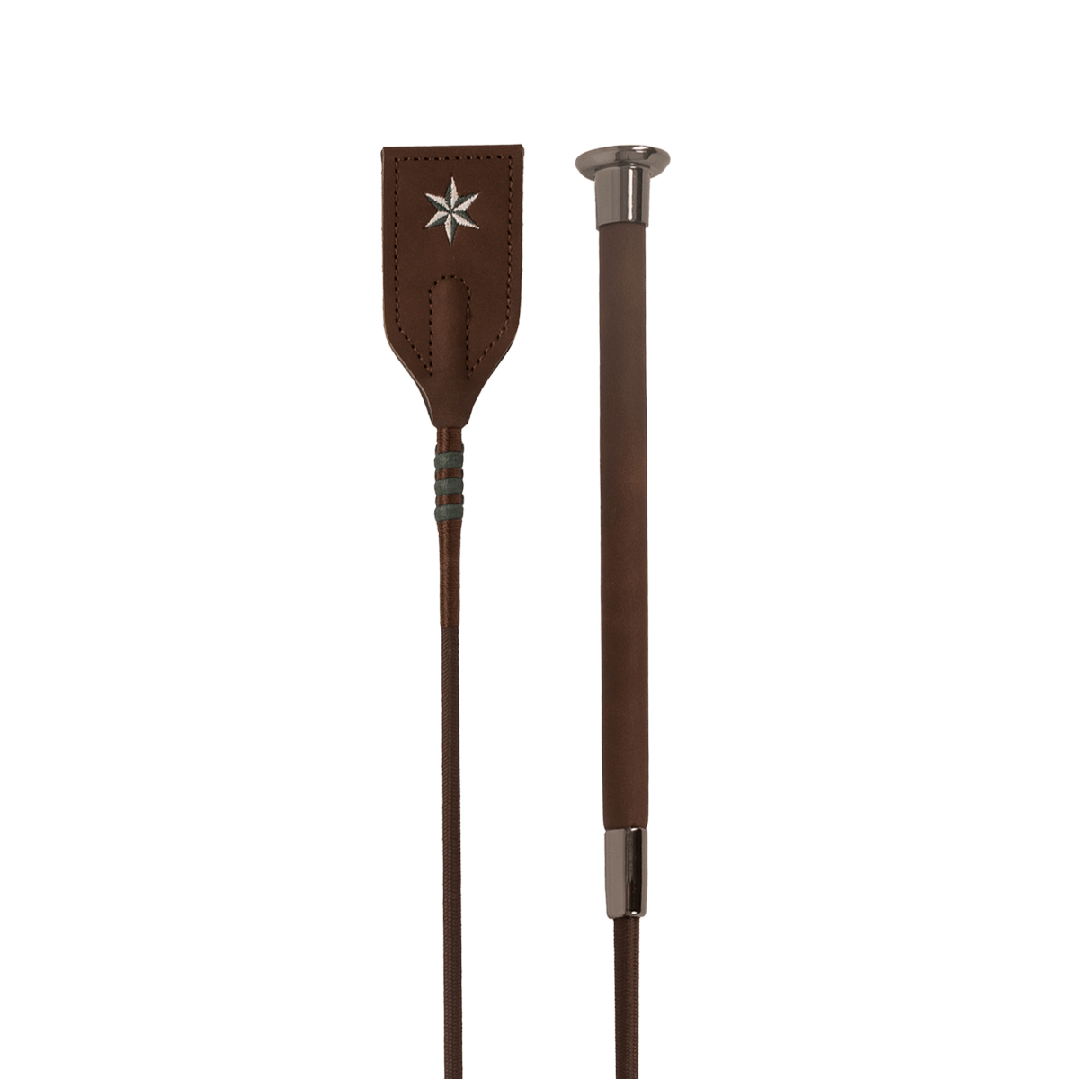 Kentucky Horsewear Jumping Whip Guidance Leather Grip