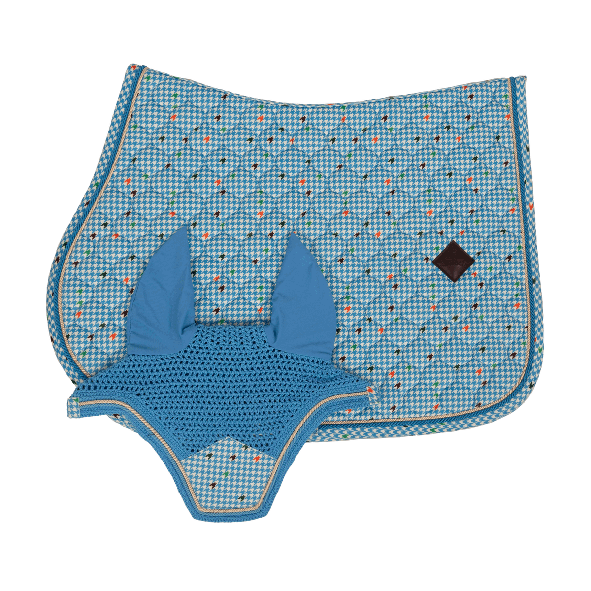 Kentucky Horsewear Saddle Pad Velvet Pied-de-Poule Show Jumping