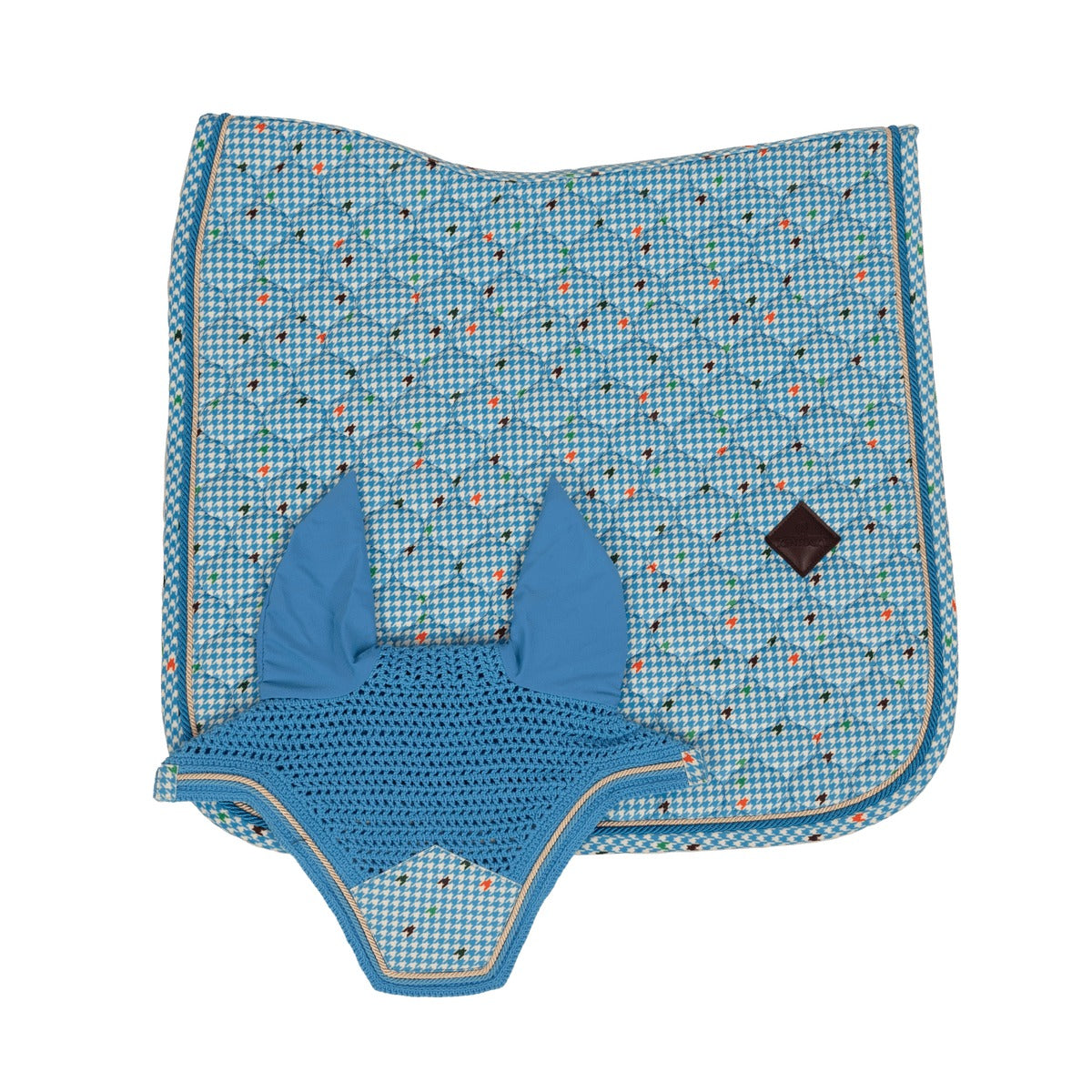 Kentucky Horsewear Saddle Pad Velvet Pied-De-Poule Dressage