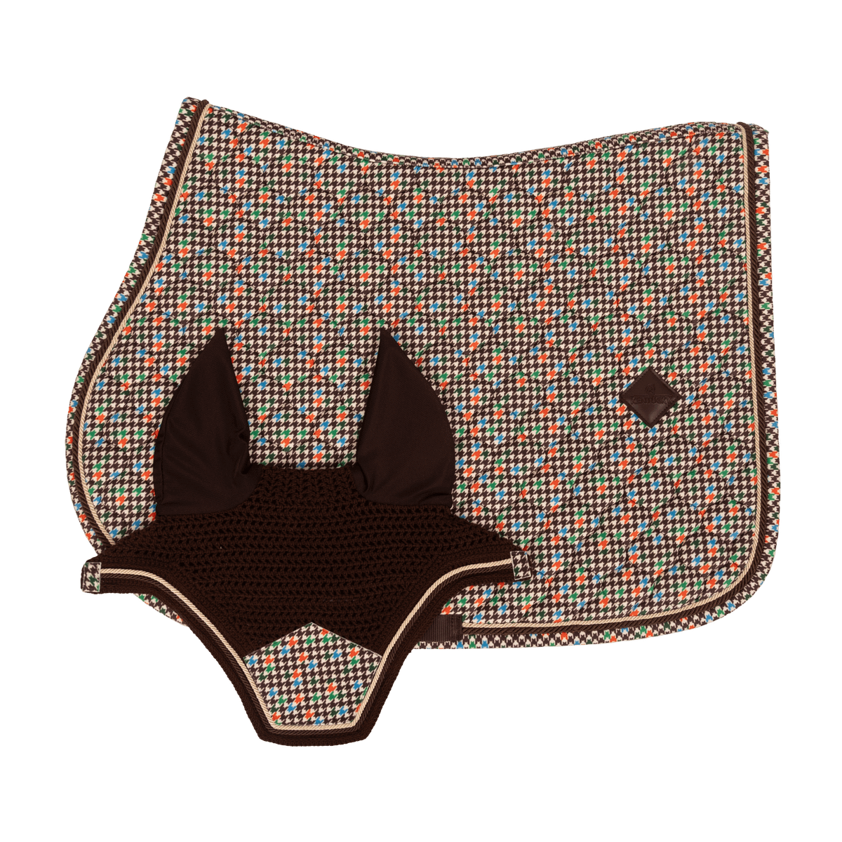 Kentucky Horsewear Saddle Pad Velvet Pied-de-Poule Show Jumping