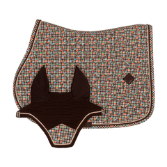 Kentucky Horsewear Saddle Pad Velvet Pied-de-Poule Show Jumping