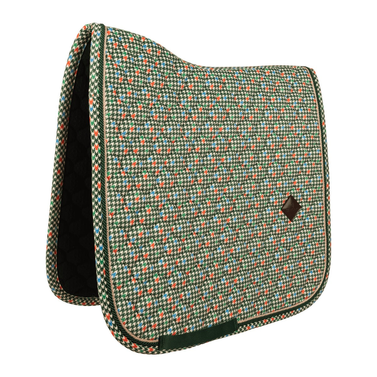 Kentucky Horsewear Saddle Pad Velvet Pied-De-Poule Dressage