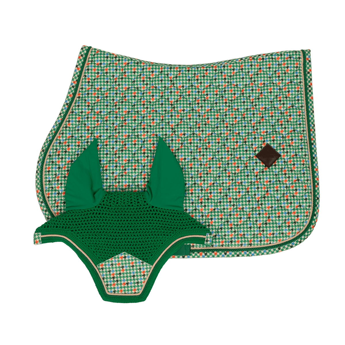 Kentucky Horsewear Saddle Pad Velvet Pied-de-Poule Show Jumping