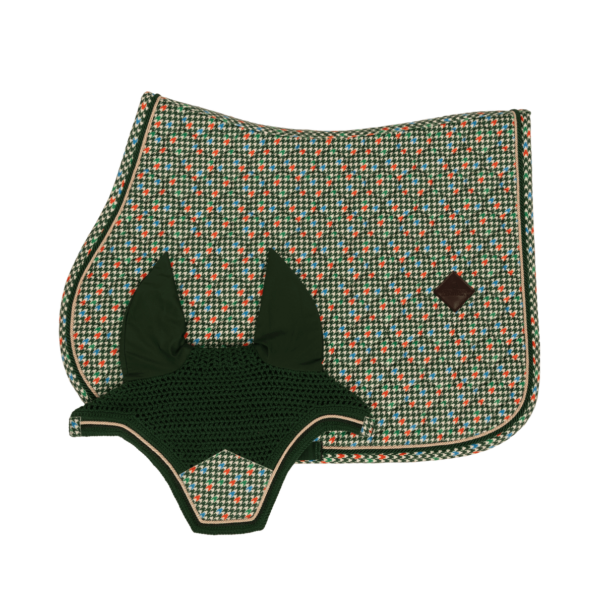 Kentucky Horsewear Saddle Pad Velvet Pied-de-Poule Show Jumping