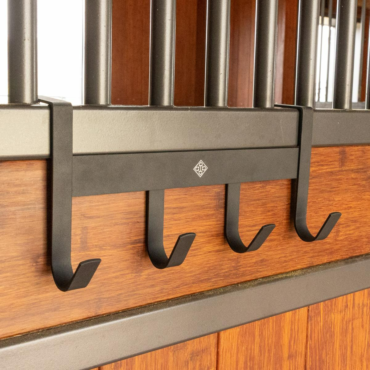 Kentucky Horsewear Bridle Rack Metal with 4 Hooks Matt