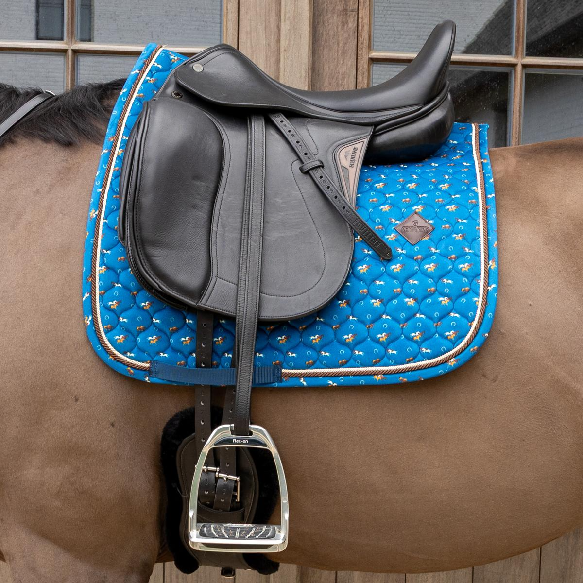 Kentucky Horsewear Saddle Pad Velvet Horse printing Dressage