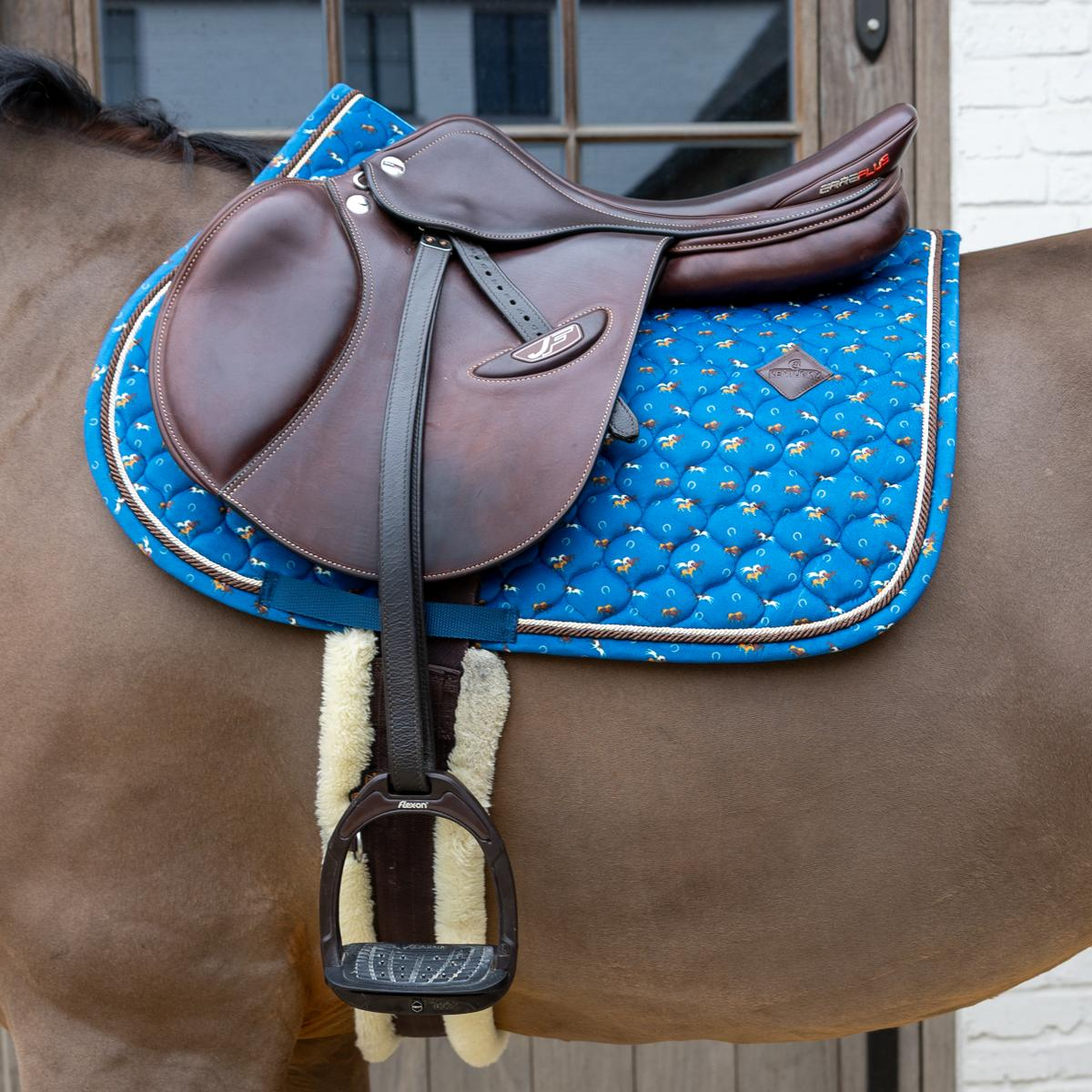 Kentucky Horsewear Saddle Pad Velvet Horse printing Show Jumping