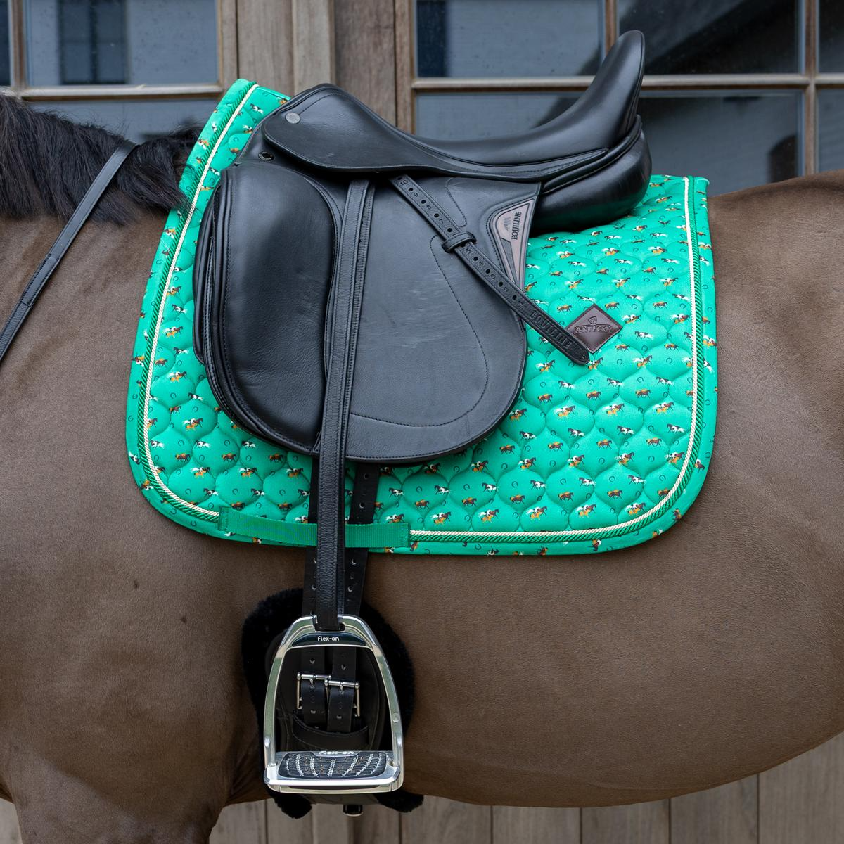 Kentucky Horsewear Saddle Pad Velvet Horse printing Dressage