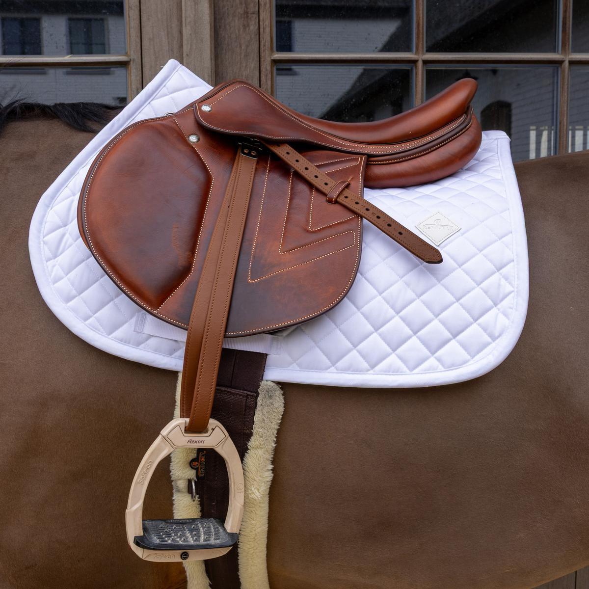 Kentucky Horsewear Skin Friendly Saddle Pad Sheepskin Diamond Show Jumping