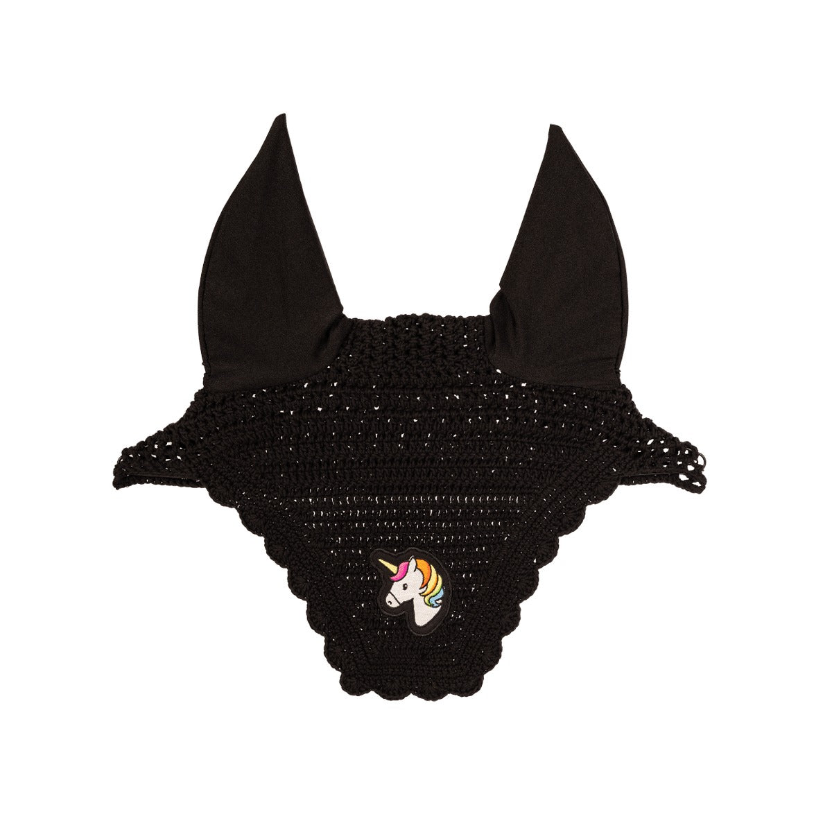 Kentucky Horsewear Fly Veil Wellington Wave Black Unicorn