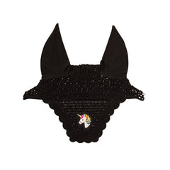 Kentucky Horsewear Fly Veil Wellington Wave Black Unicorn