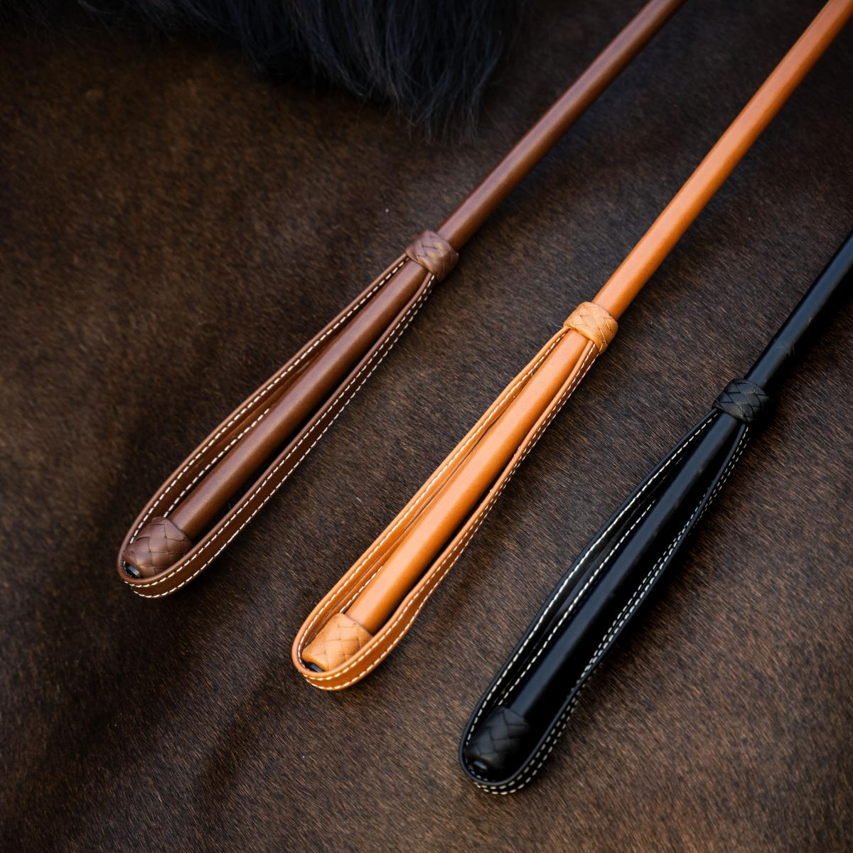 Kentucky Horsewear Jumping Whip Classy Smooth Leather