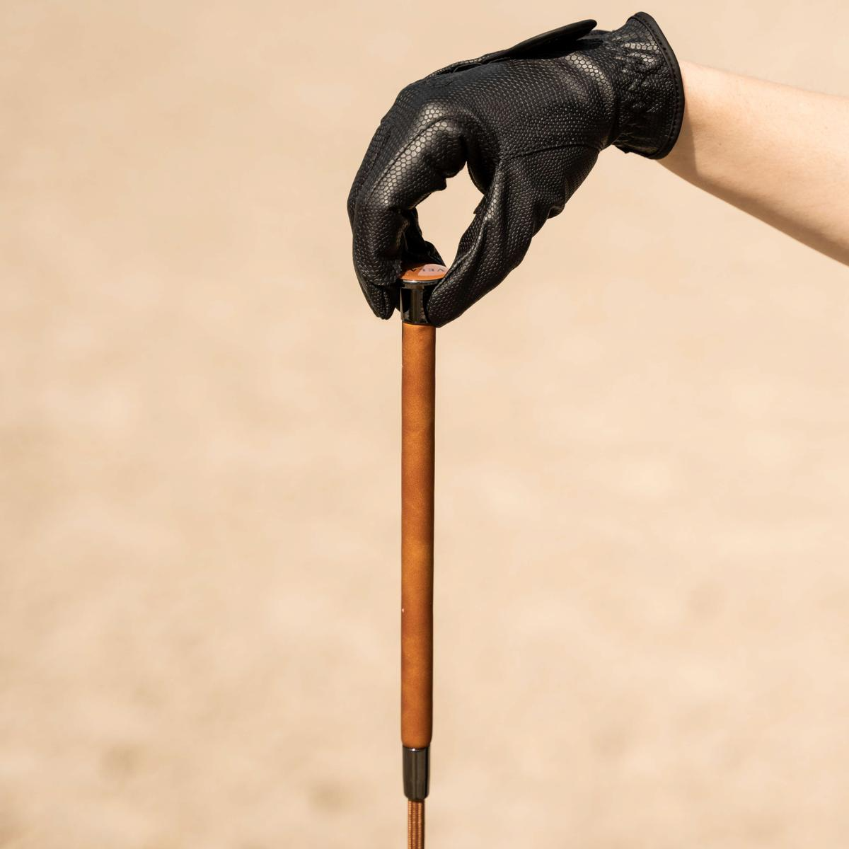 Velari Dressage Whip Guidance Leather Grip 100cm