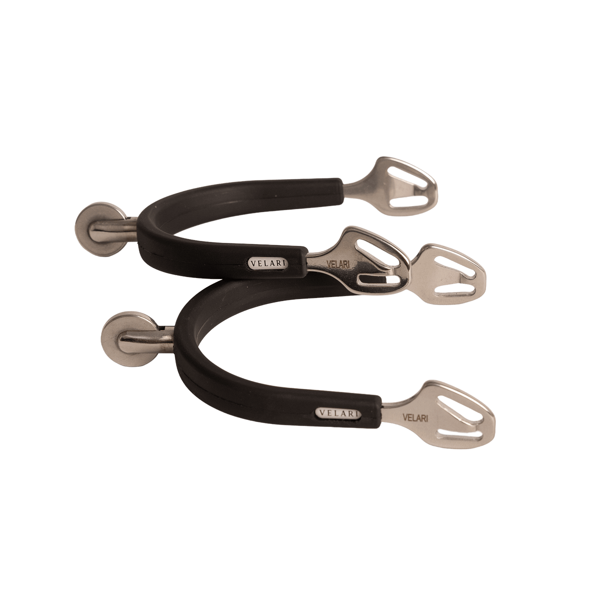 Velari Spurs Stainless Steel with Rubber Large Wheel Rowell