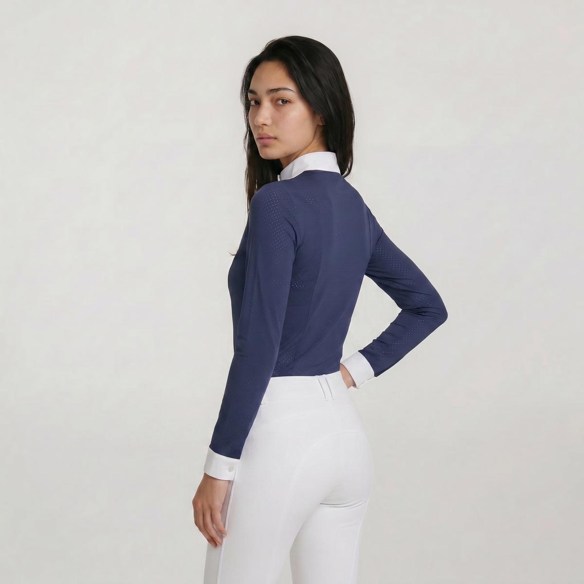 Kentucky Horsewear Show Shirt Women Heritage Air Long Sleeve