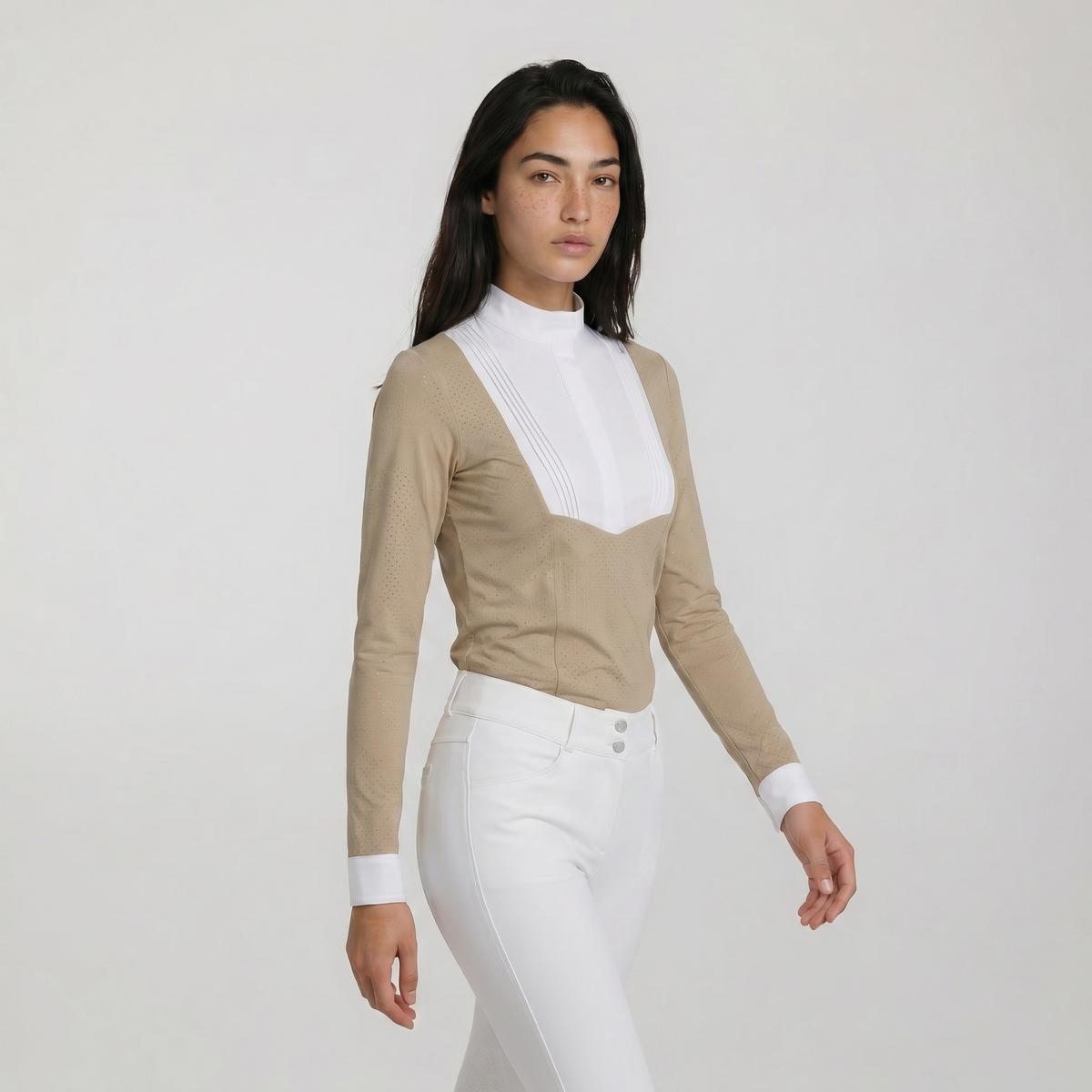 Kentucky Horsewear Show Shirt Women Heritage Air Long Sleeve