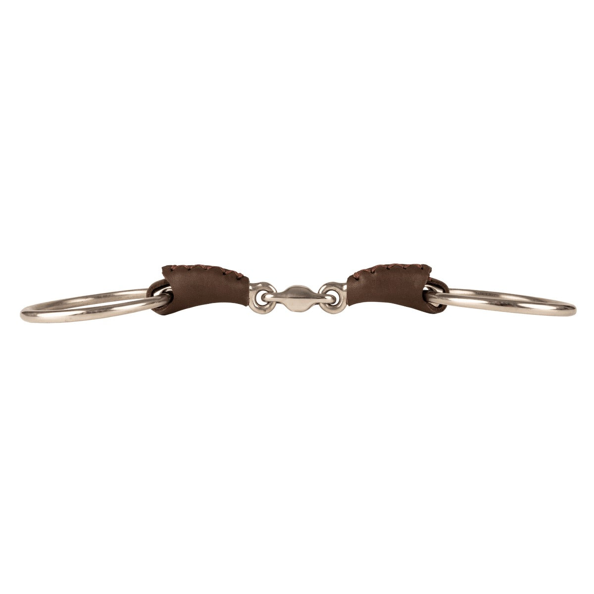 Velari Leather Snaffle Double Jointed Loose Ring
