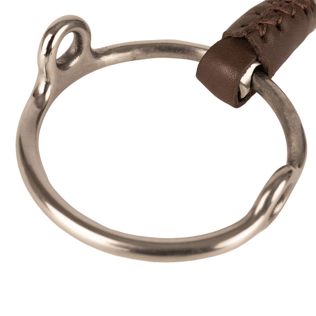 Velari Leather Gag Loose Ring Double Jointed