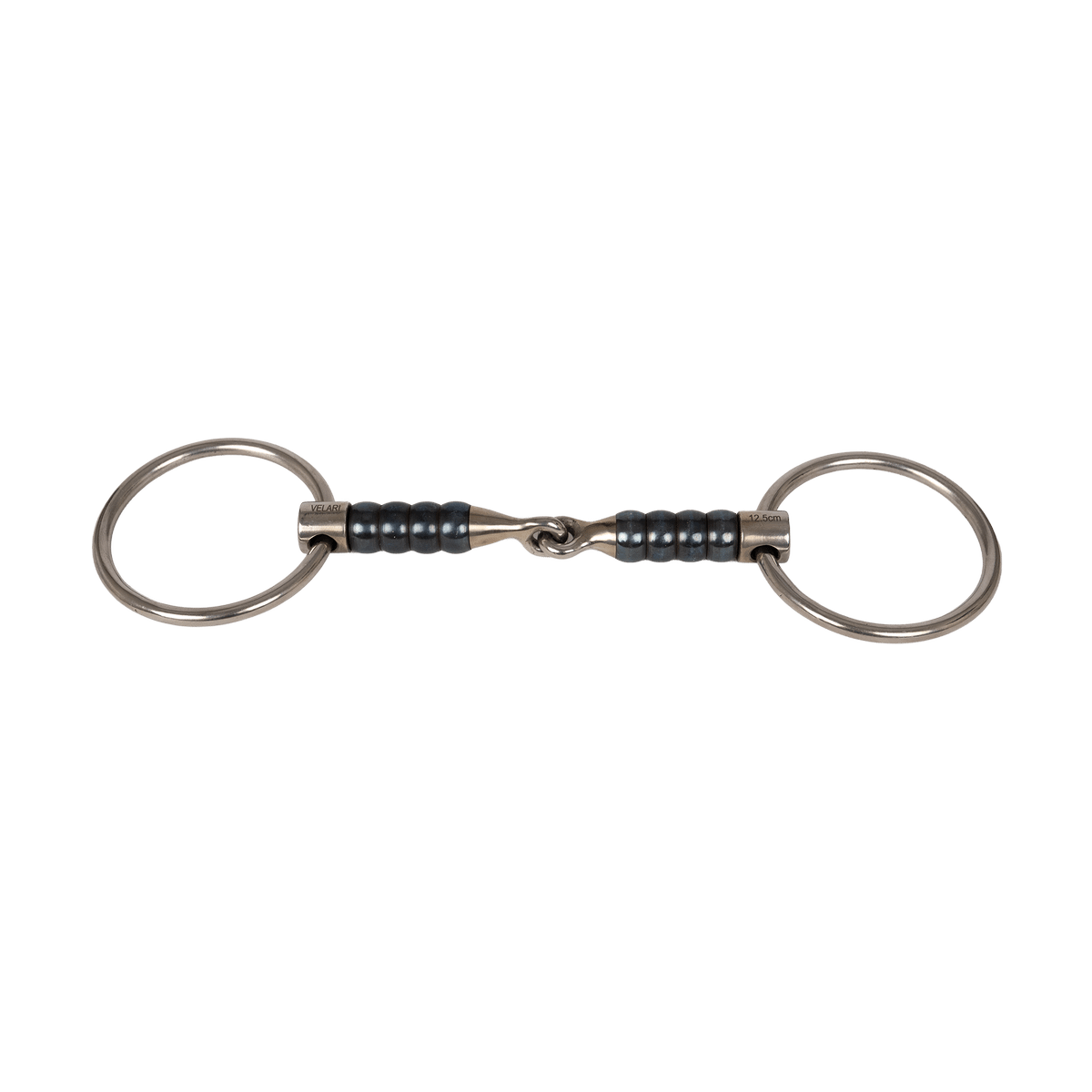 Velari Snaffle Single Jointed Loose Ring Cherry Roller Sweet Iron