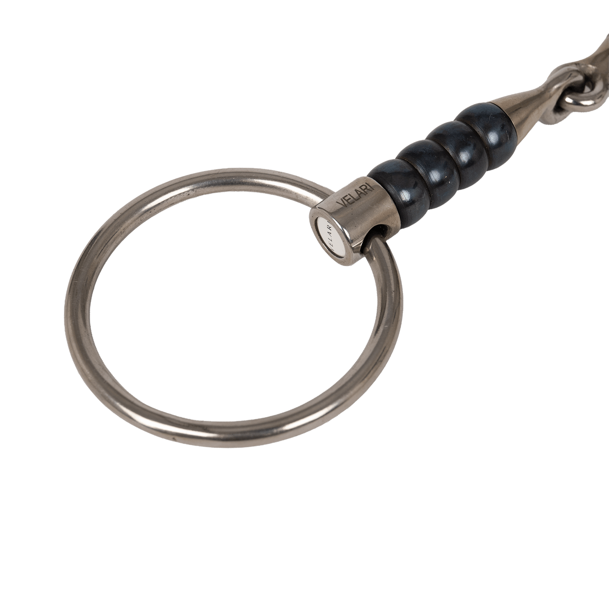 Velari Snaffle Single Jointed Loose Ring Cherry Roller Sweet Iron