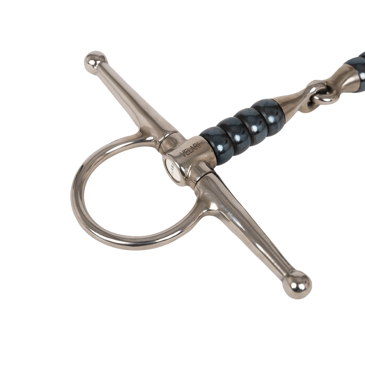 Velari Full Cheek Bit Single Jointed Cherry Roller Sweet Iron