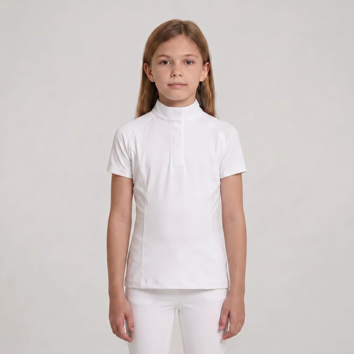 Kentucky Horsewear Show Shirt Classic Girls Short Sleeve