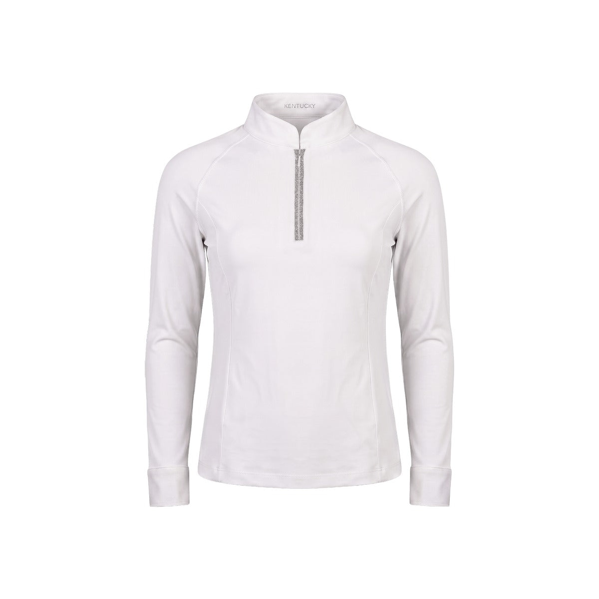 Kentucky Horsewear Show Shirt Girls Classic Long Sleeve Glitter Zipper