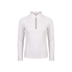 Kentucky Horsewear Show Shirt Girls Classic Long Sleeve Glitter Zipper