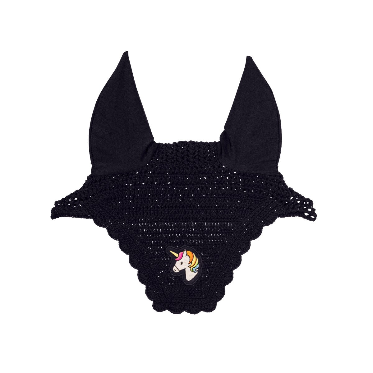 Kentucky Horsewear Fly Veil Wellington Wave Black Unicorn