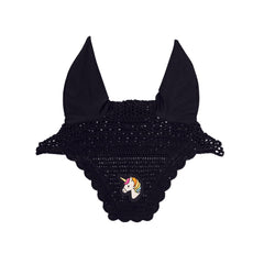 Kentucky Horsewear Fly Veil Wellington Wave Black Unicorn