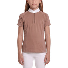 Kentucky Horsewear Show Shirt Girls Classic Short Sleeve Glitter Zipper