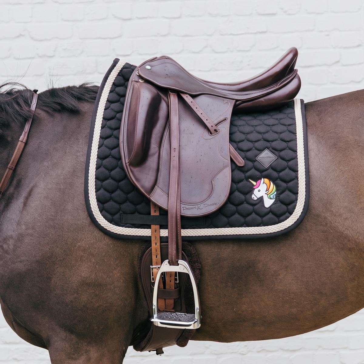 Kentucky Horsewear Saddle Pad with Plaited Cord Unicorn Dressage