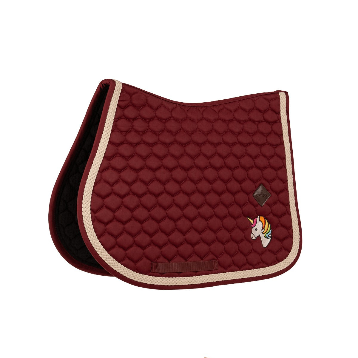 Kentucky Horsewear Saddle Pad with Plaited Cord Unicorn Jumping