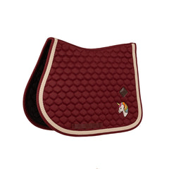 Kentucky Horsewear Saddle Pad with Plaited Cord Unicorn Jumping