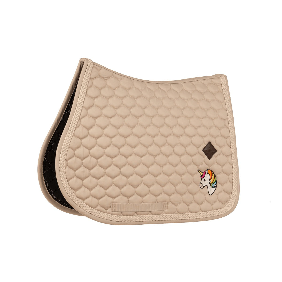Kentucky Horsewear Saddle Pad with Plaited Cord Unicorn Jumping