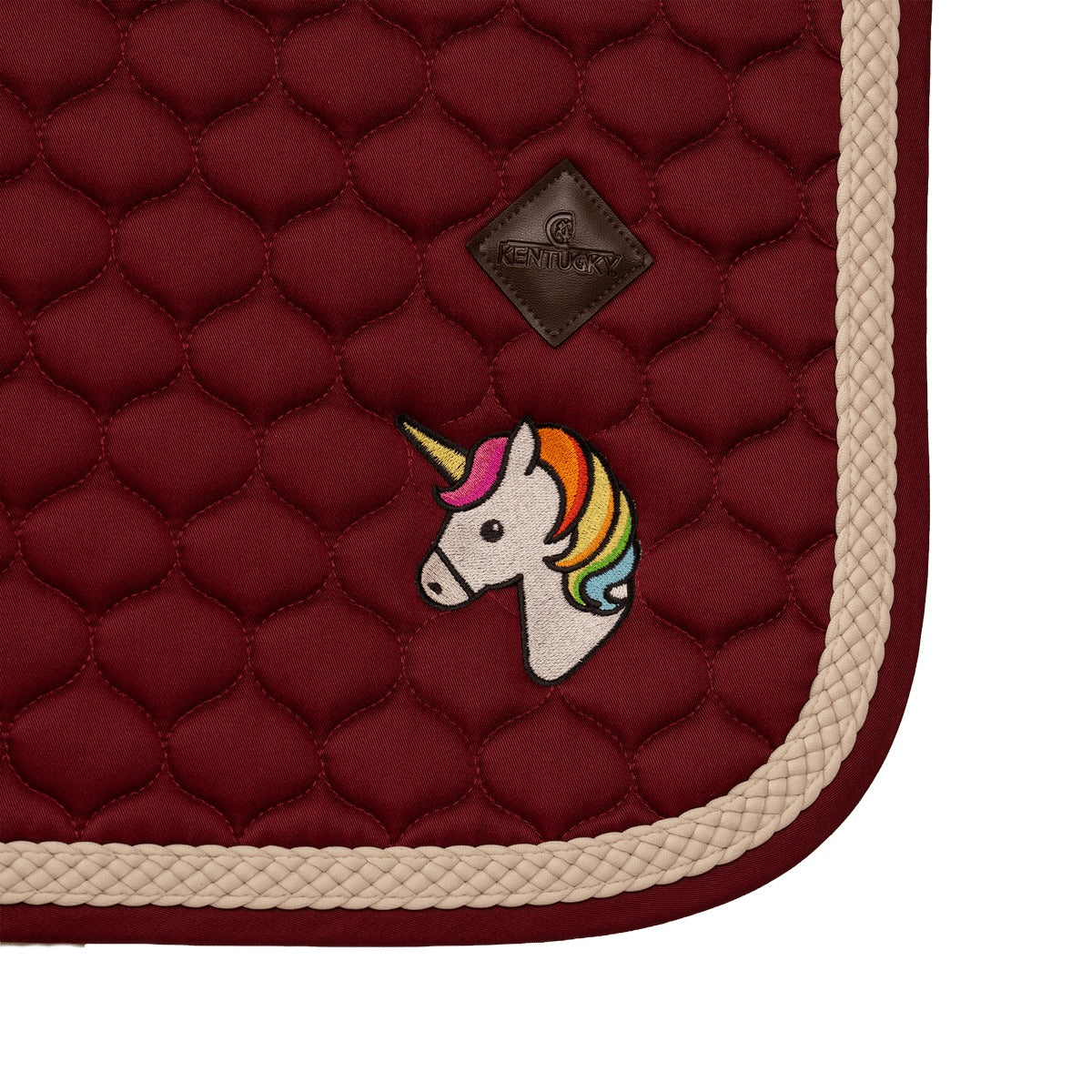 Kentucky Horsewear Saddle Pad with Plaited Cord Unicorn Dressage