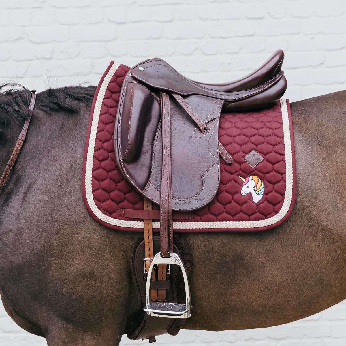 Kentucky Horsewear Saddle Pad with Plaited Cord Unicorn Dressage