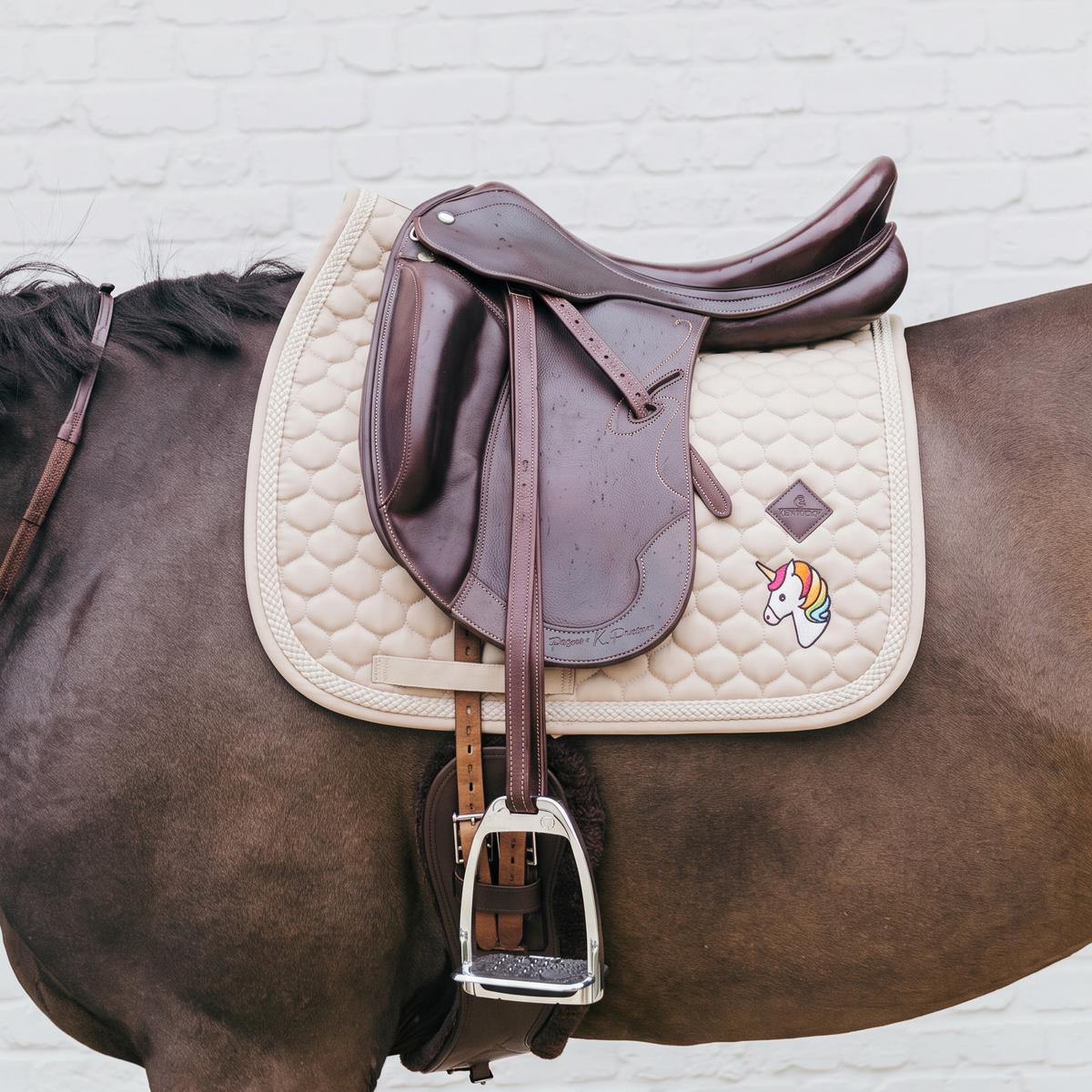 Kentucky Horsewear Saddle Pad with Plaited Cord Unicorn Dressage