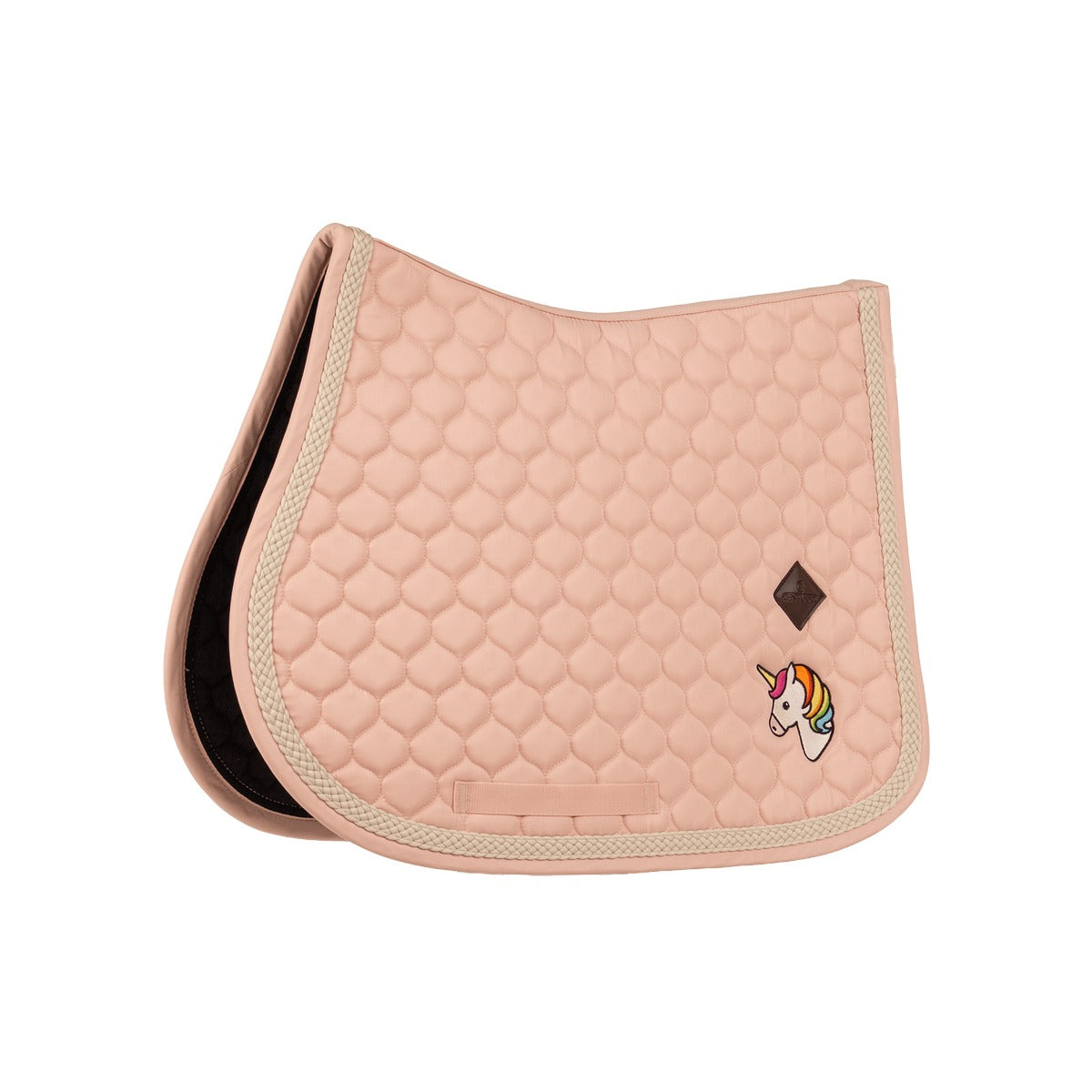 Kentucky Horsewear Saddle Pad with Plaited Cord Unicorn Jumping