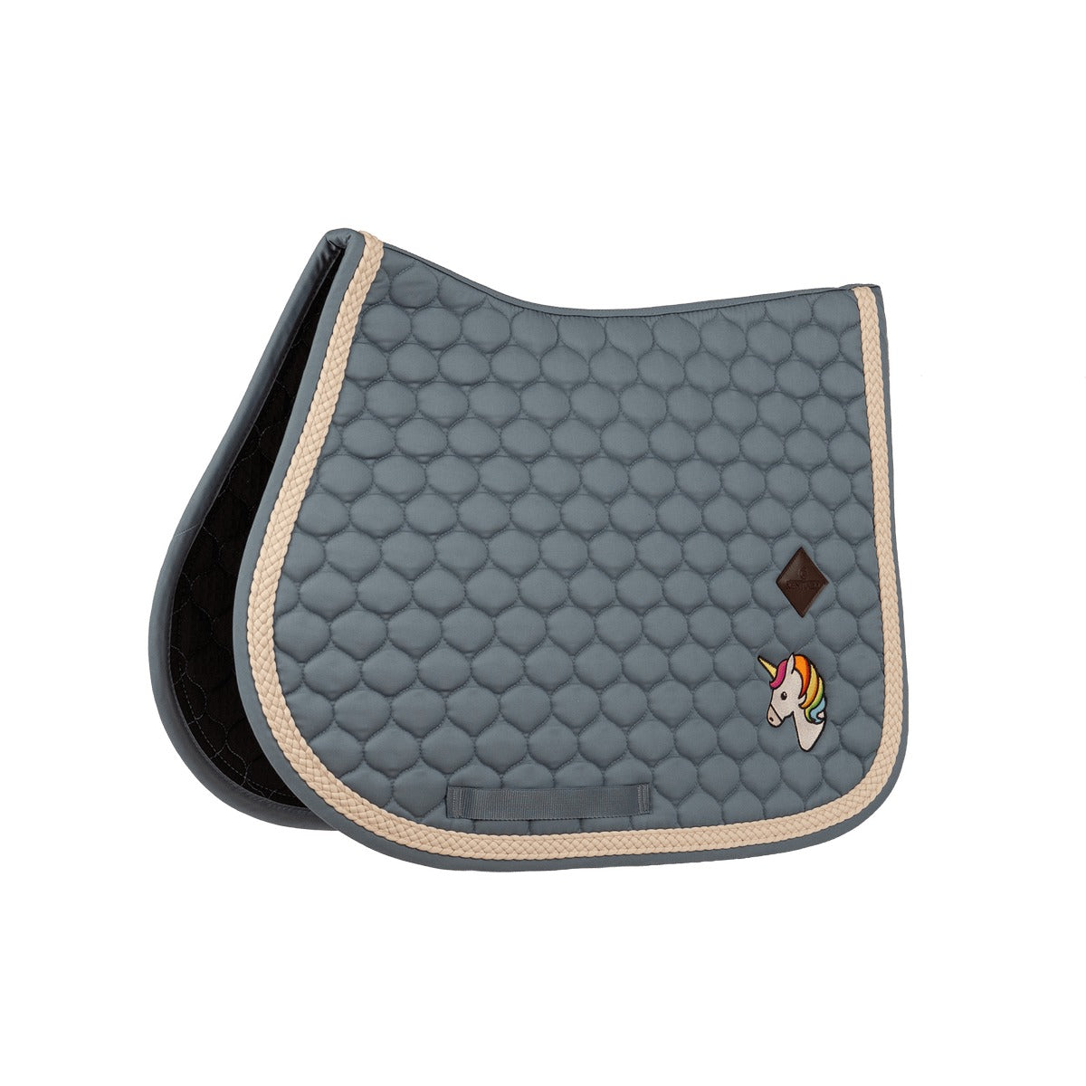 Kentucky Horsewear Saddle Pad with Plaited Cord Unicorn Jumping