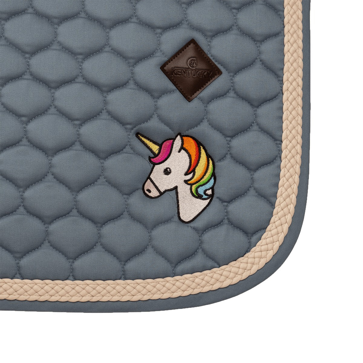 Kentucky Horsewear Saddle Pad with Plaited Cord Unicorn Dressage