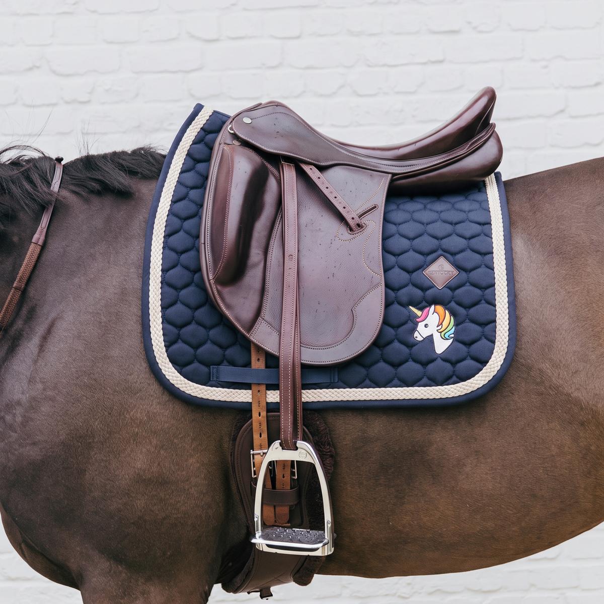Kentucky Horsewear Saddle Pad with Plaited Cord Unicorn Dressage