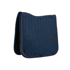 Kentucky Horsewear Saddle Pad Velvet Fishbone Plaited Glitter Rope Dressage