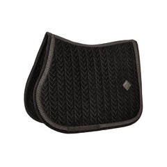 Kentucky Horsewear Saddle Pad Velvet Fishbone Plaited Glitter Rope Show Jumping
