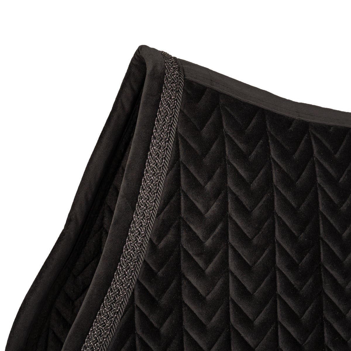 Kentucky Horsewear Saddle Pad Velvet Fishbone Plaited Glitter Rope Show Jumping