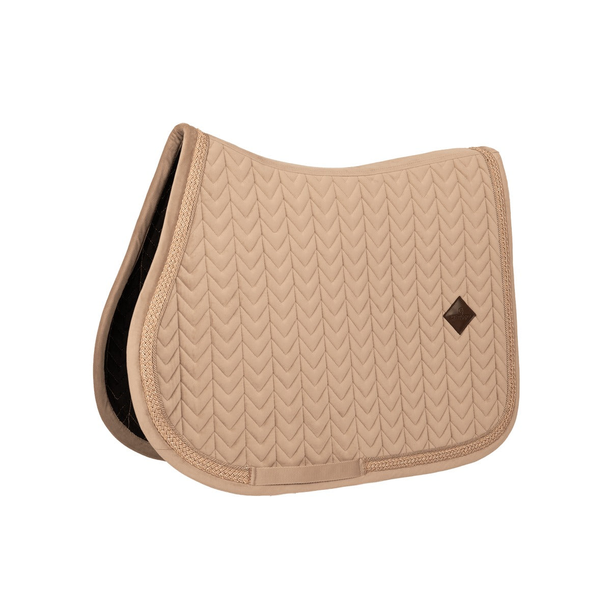 Kentucky Horsewear Saddle Pad Velvet Fishbone Plaited Glitter Rope Show Jumping