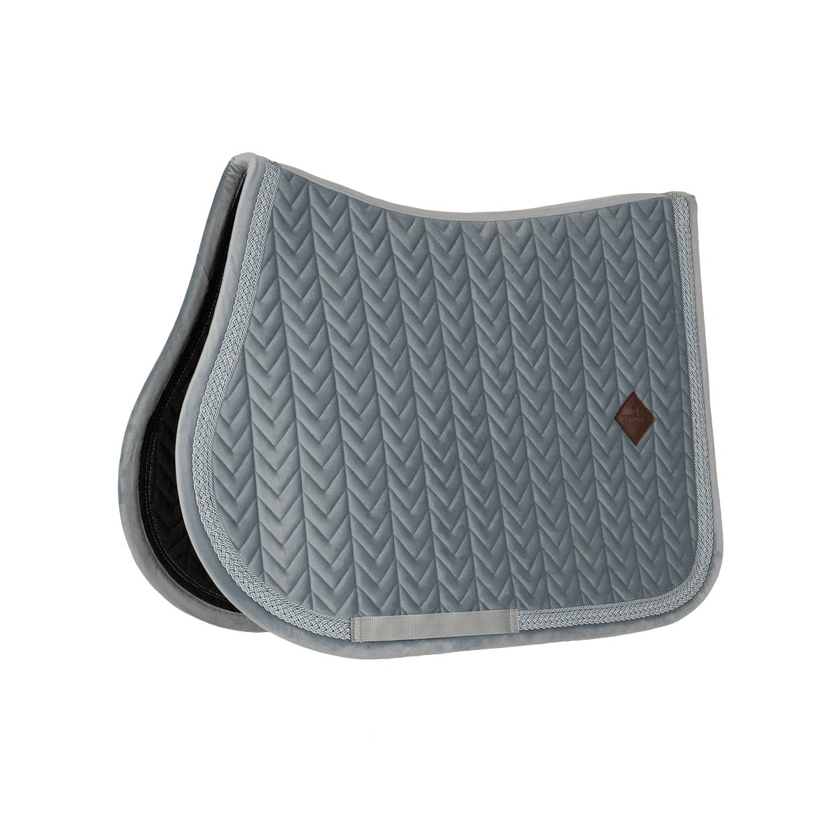 Kentucky Horsewear Saddle Pad Velvet Fishbone Plaited Glitter Rope Show Jumping