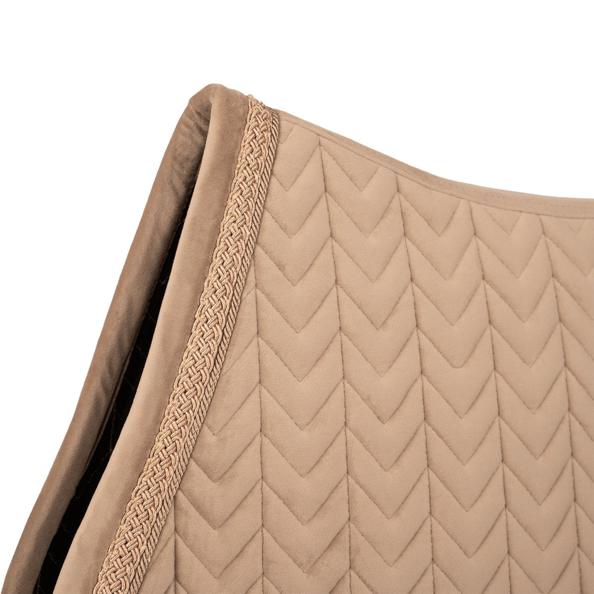 Kentucky Horsewear Saddle Pad Velvet Fishbone Plaited Glitter Rope Show Jumping